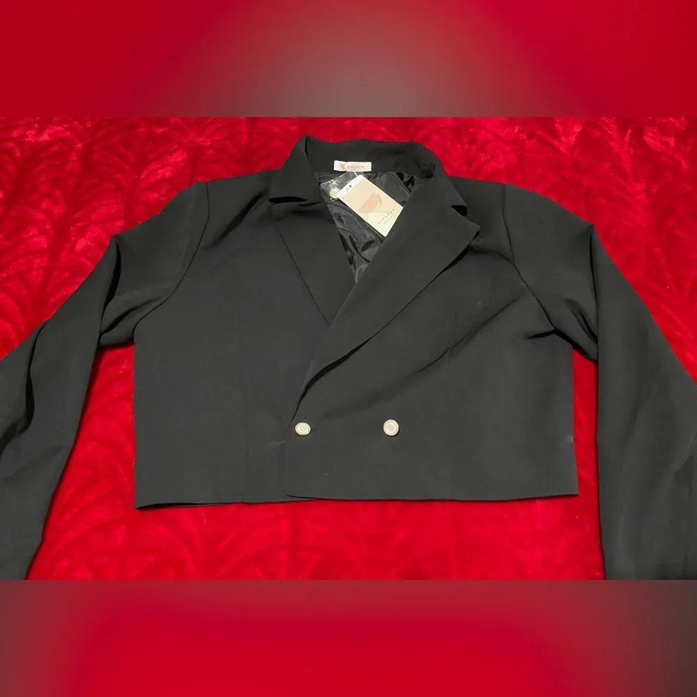 NWT Large Black Skort Suit Measurements in pics Stylish Professional Cute Flare - Picture 16 of 17
